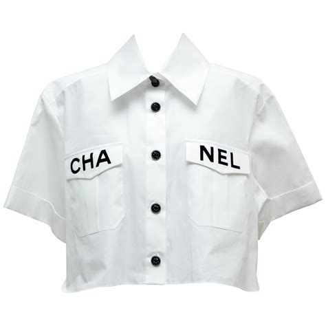 chanel white shirt 2019|chanel bluse donna.